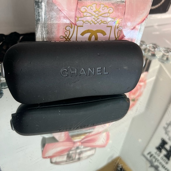 CHANNEL  vintage Authentic Sunglasses Case Black with CC Monogram - Picture 4 of 7